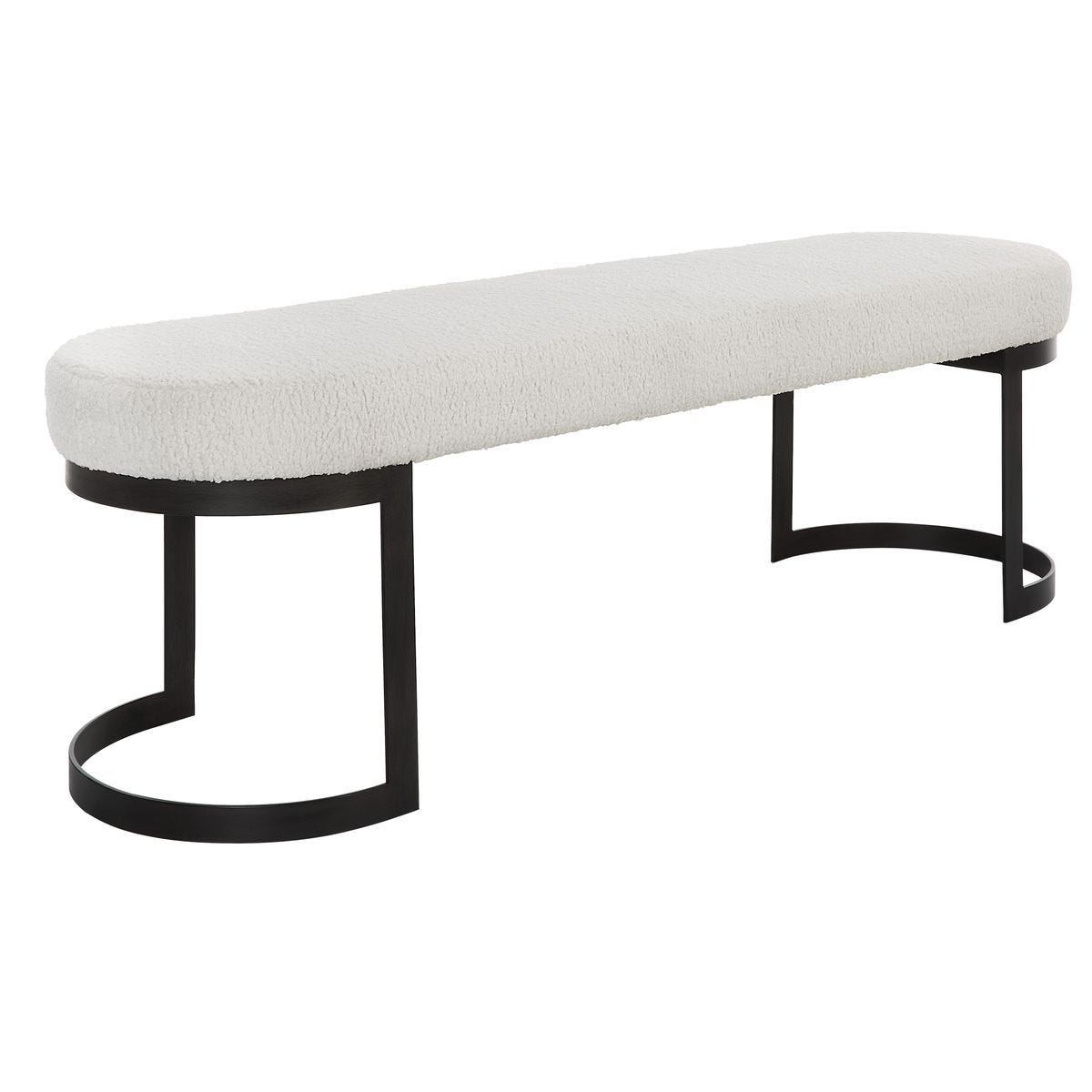 Infinity Bench, Black - stylish bench for any space | Image 4 | InSTYLE Home & Rugs