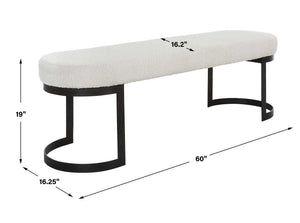 Infinity Bench, Black - stylish bench for any space | Image 8 | InSTYLE Home & Rugs