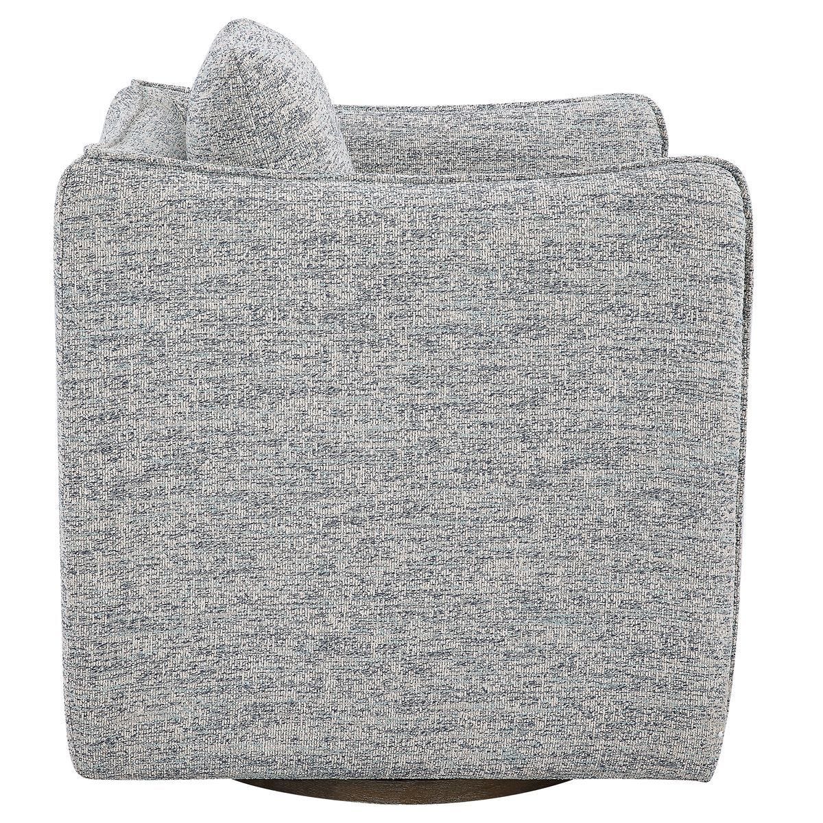 Corben Swivel Chair, Blue - durable construction for long-lasting use | Image 5 | InSTYLE Home & Rugs