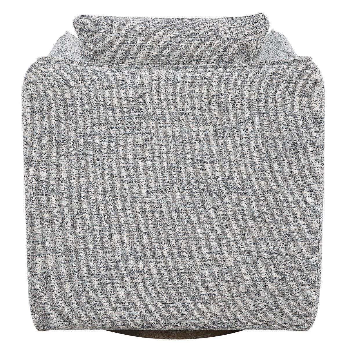 Corben Swivel Chair, Blue - durable construction for long-lasting use | Image 6 | InSTYLE Home & Rugs