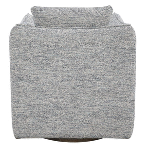 Corben Swivel Chair, Blue - durable construction for long-lasting use | Image 6 | InSTYLE Home & Rugs