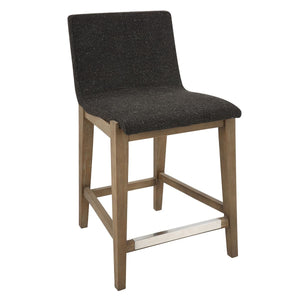 Klemens Counter Stool, Chocolate - ergonomic design for comfort | Image 4 | InSTYLE Home & Rugs