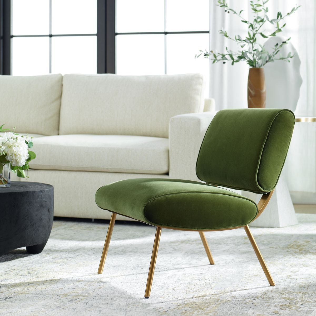Knoll Accent Chair - compact accent chair for adding personality to any room | Image 1 | InSTYLE Home & Rugs