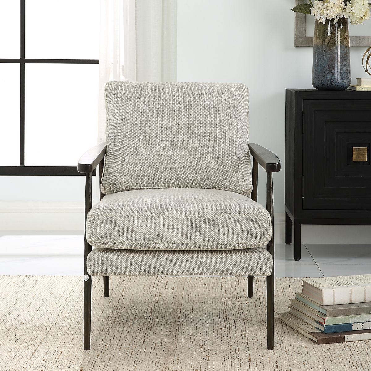 Sebastian Accent Chair - compact accent chair for adding personality to any room | Image 3 | InSTYLE Home & Rugs