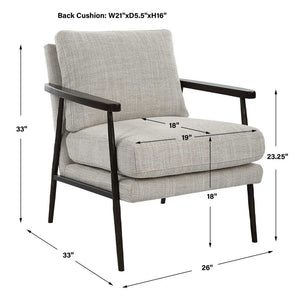 Sebastian Accent Chair - compact accent chair for adding personality to any room | Image 8 | InSTYLE Home & Rugs