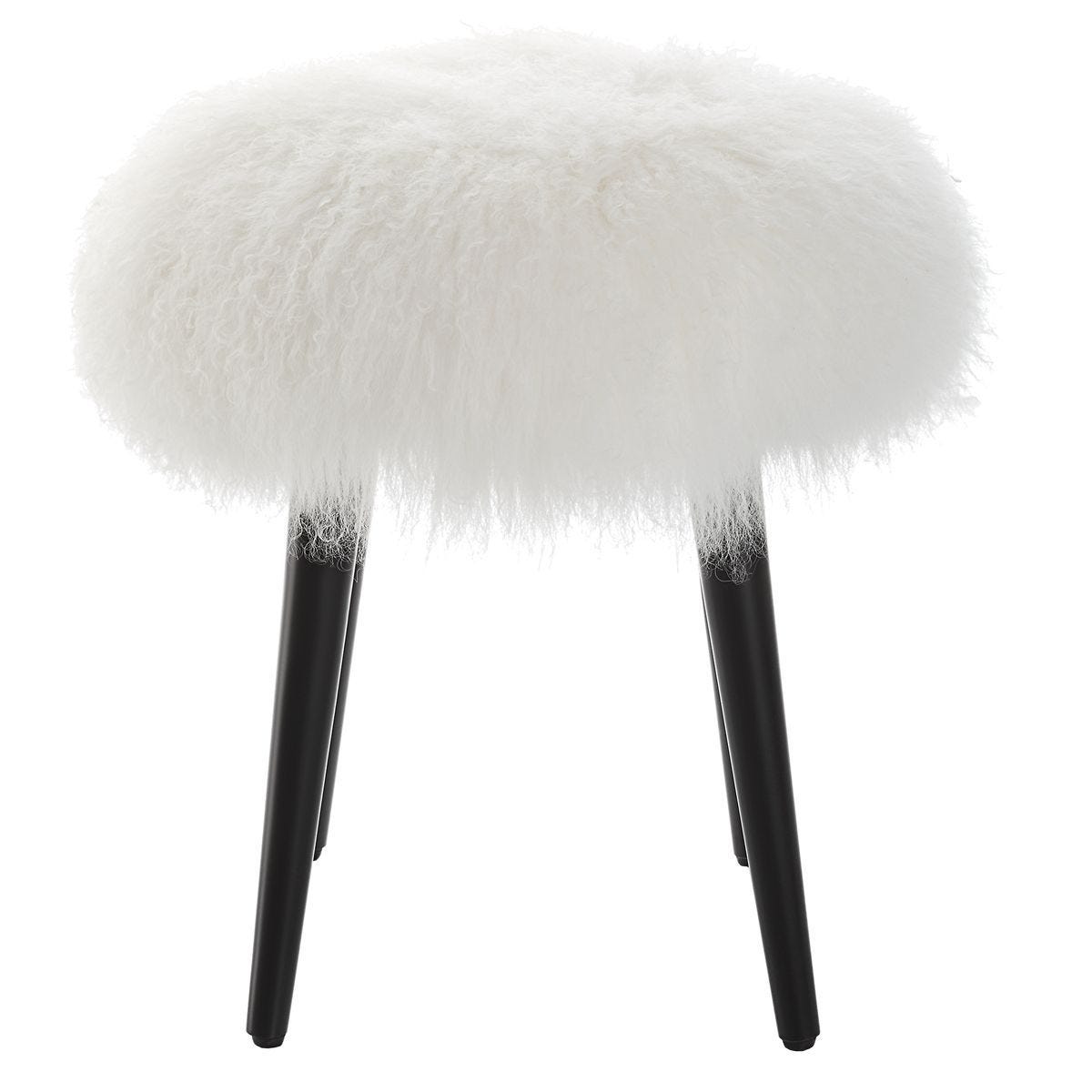 Wooly Accent Stool - available in various heights | Image 4 | InSTYLE Home & Rugs