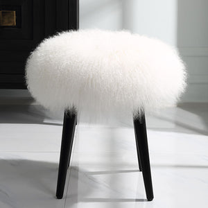 Wooly Accent Stool - available in various heights | Image 3 | InSTYLE Home & Rugs