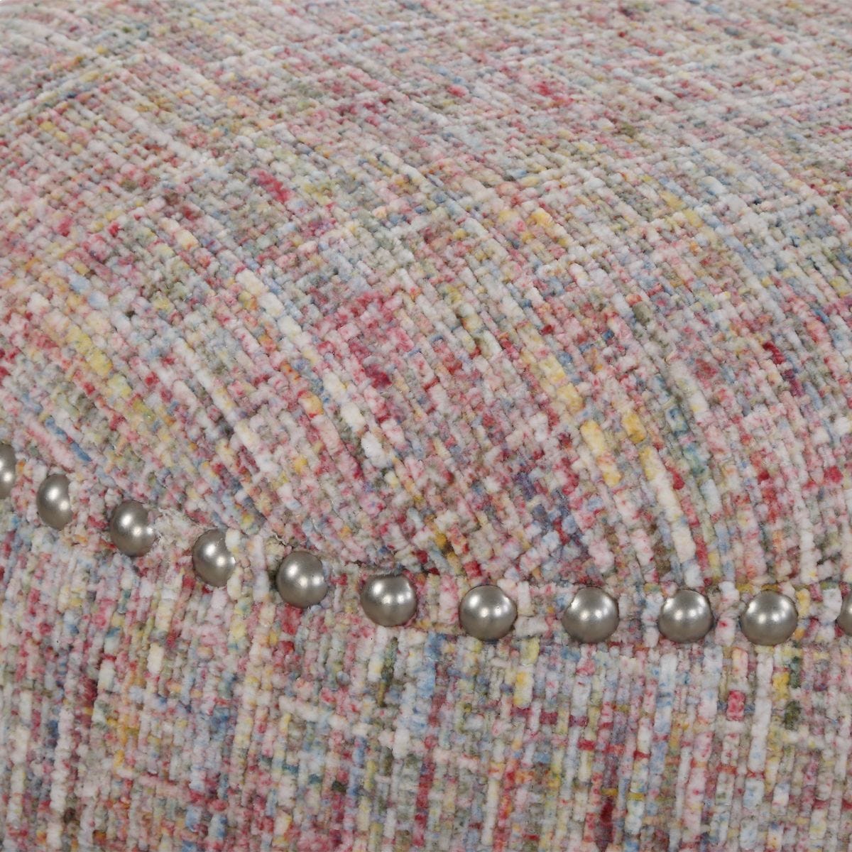 Gumdrop Ottoman, Confetti - chic ottoman for living rooms | Image 3 | InSTYLE Home & Rugs