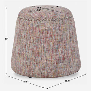 Gumdrop Ottoman, Confetti - chic ottoman for living rooms | Image 4 | InSTYLE Home & Rugs