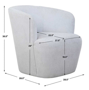 Mist Swivel Chair - durable construction for long-lasting use | Image 8 | InSTYLE Home & Rugs