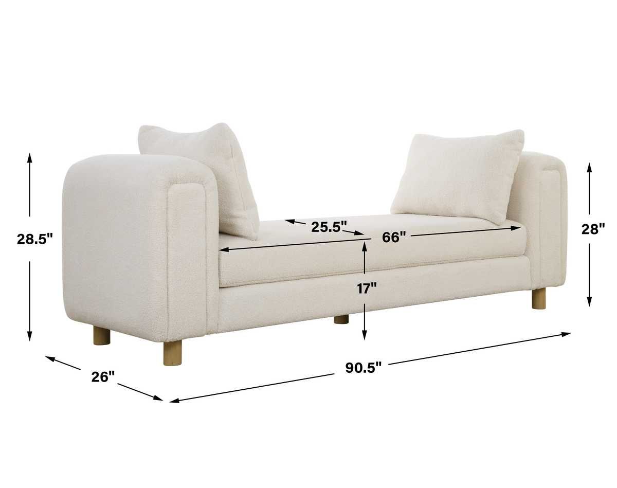 Repose Oversized Bench - perfect for entryways or patios | Image 9 | InSTYLE Home & Rugs