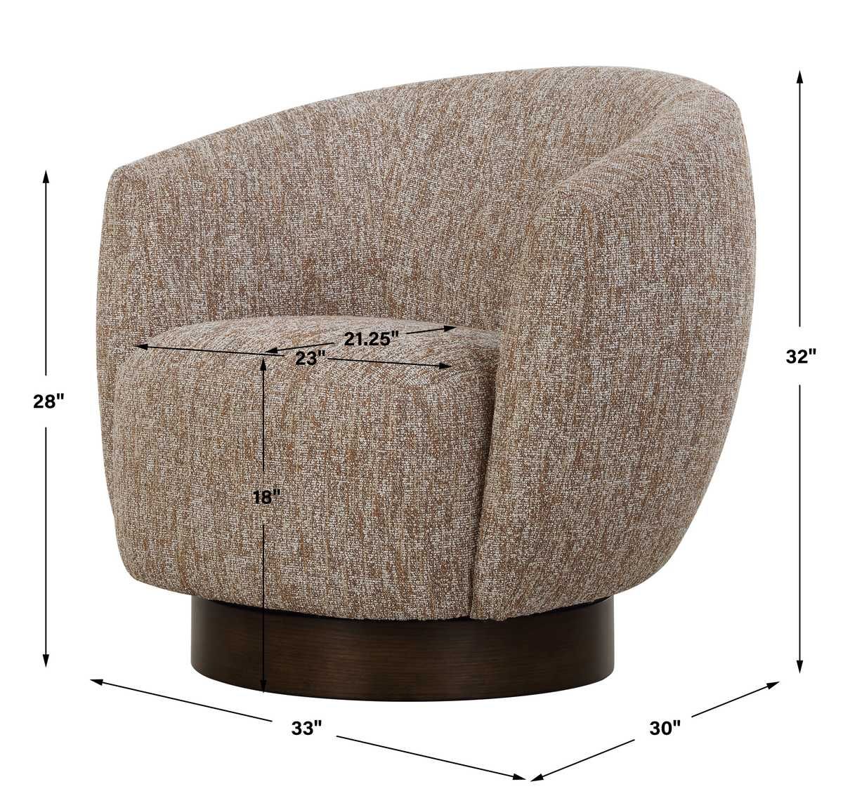 Dunes Swivel Chair - comfortable seating for dining and office spaces | Image 9 | InSTYLE Home & Rugs