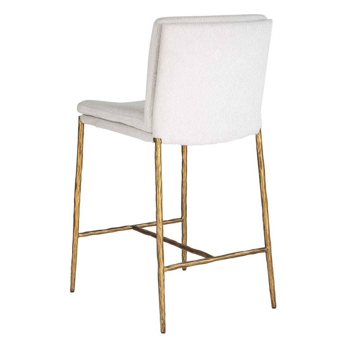 Ascend Counter Stool, White - perfect for modern counters | Image 6 | InSTYLE Home & Rugs