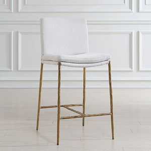 Ascend Counter Stool, White - perfect for modern counters | Image 3 | InSTYLE Home & Rugs