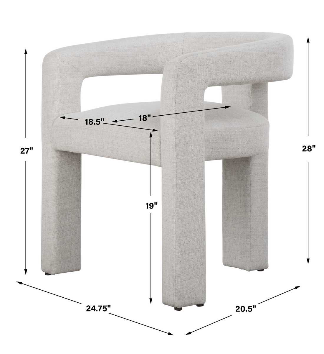 Perspective Dining Chair - elegant seating for dining areas | Image 8 | InSTYLE Home & Rugs