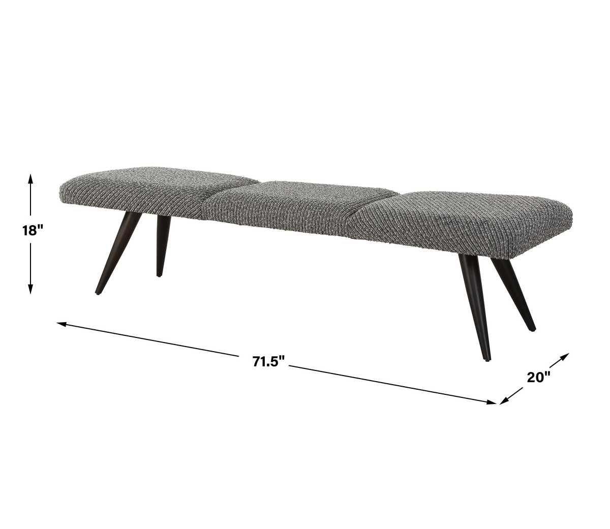 Bowtie Bench - durable bench with modern style | Image 8 | InSTYLE Home & Rugs