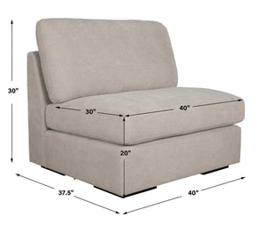 Refuge Sofa, Armless, Sand 23852-A - comfortable sofa for modern living | Image 8 | InSTYLE Home & Rugs