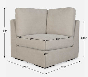 Refuge Sofa, Corner, Sand 23852-C - stylish seating for your home | Image 7 | InSTYLE Home & Rugs