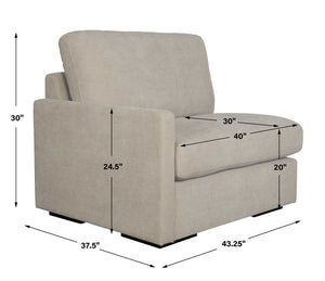 Refuge Sofa, Left Arm Facing, Sand 23852-L - stylish seating for your home | Image 10 | InSTYLE Home & Rugs