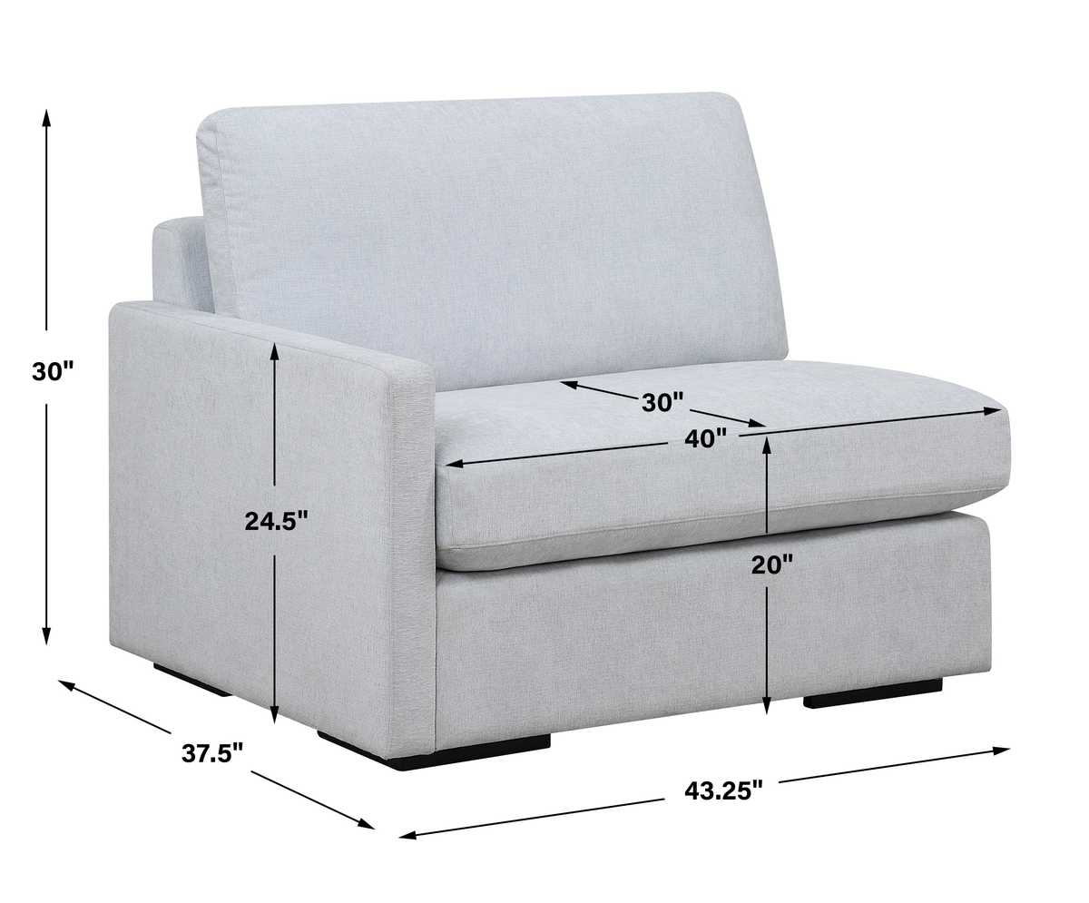 Refuge Sofa, Left Arm Facing, Cloud Blue 23853-L - luxury sofa for any space | Image 7 | InSTYLE Home & Rugs