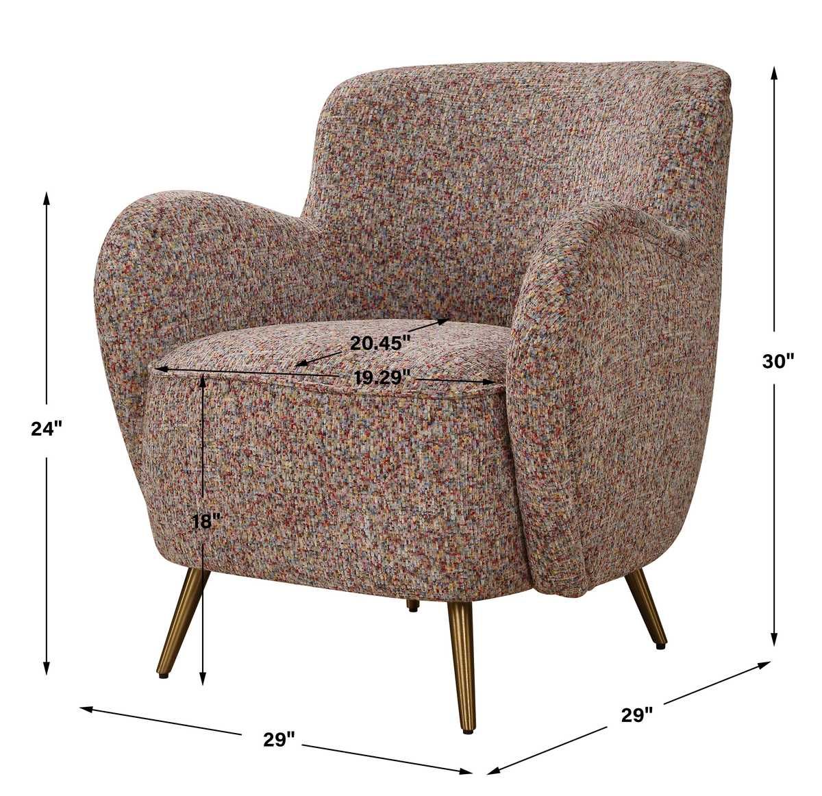 Gemstone Accent Chair - modern accent chair with comfortable cushioning and sleek design | Image 10 | InSTYLE Home & Rugs