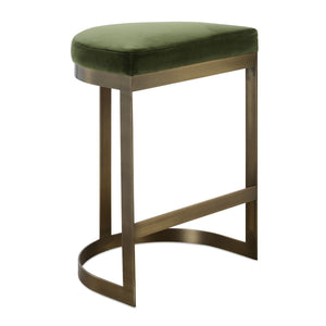 Ivanna Counter Stool, Brass - sleek stools for kitchen bars | Image 2 | InSTYLE Home & Rugs