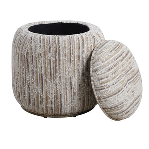 Dialogue Ottoman, Tan - comfortable ottoman for any room | Image 5 | InSTYLE Home & Rugs