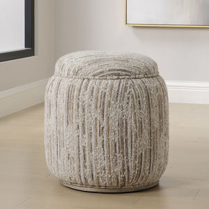 Dialogue Ottoman, Tan - comfortable ottoman for any room | Image 1 | InSTYLE Home & Rugs