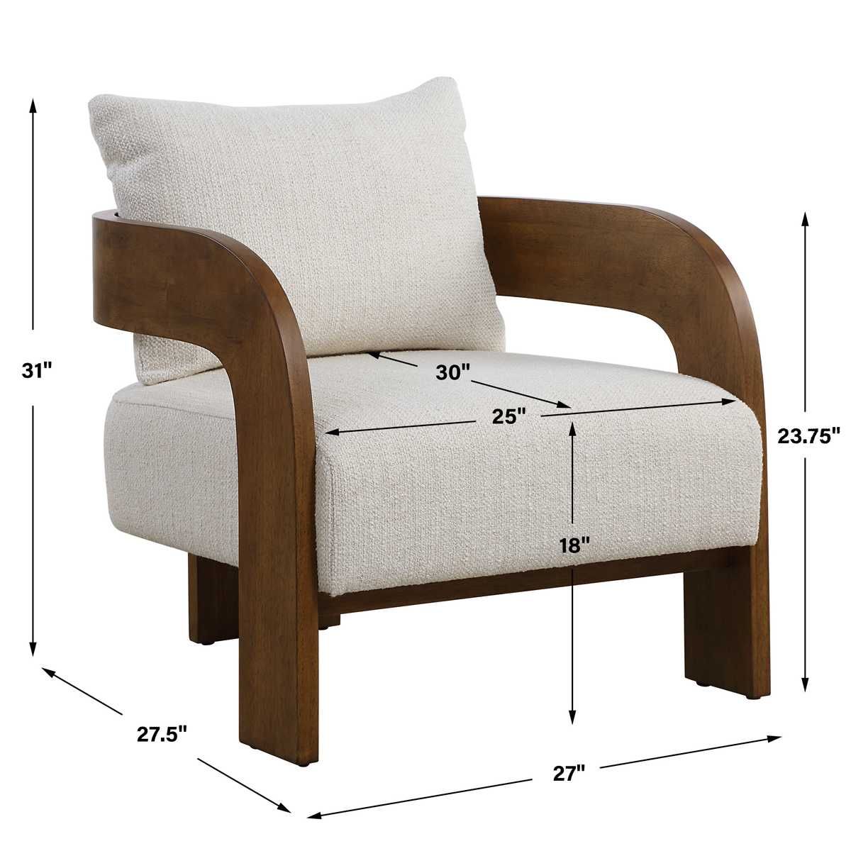 Rowan Accent Chair - modern accent chair with comfortable cushioning and sleek design | Image 8 | InSTYLE Home & Rugs
