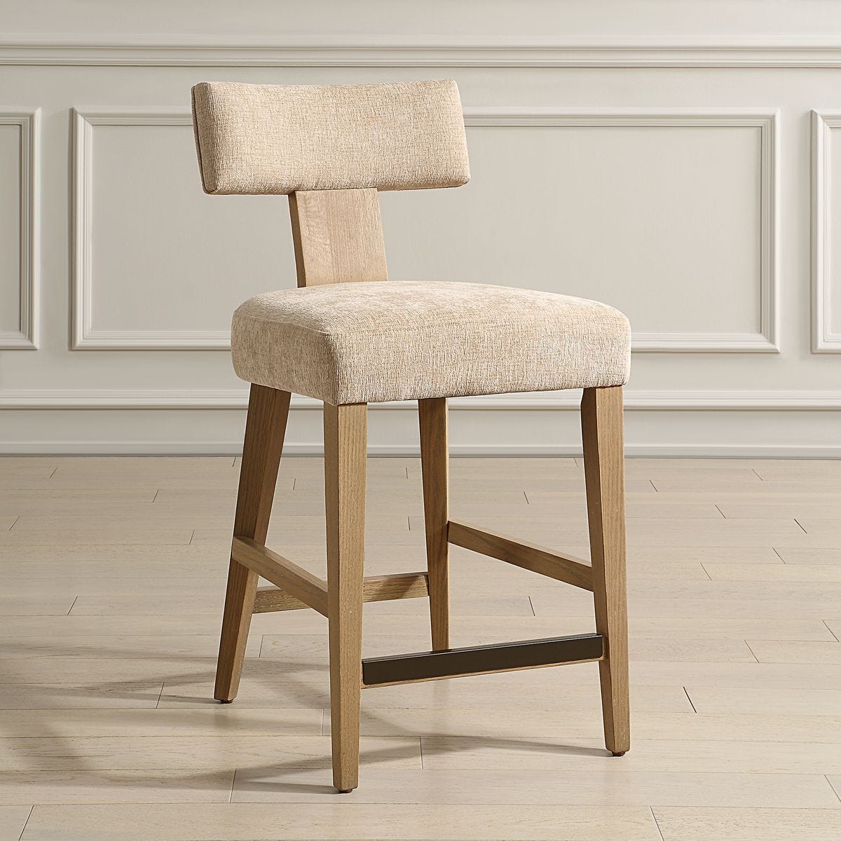 Elysian Counter Stool, Sand - perfect for modern counters | Image 3 | InSTYLE Home & Rugs
