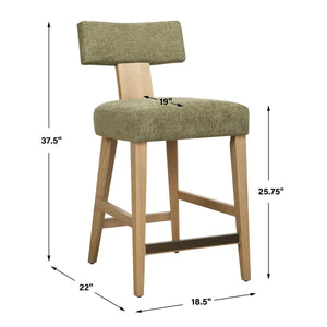 Elysian Counter Stool, Moss - sleek stools for kitchen bars | Image 8 | InSTYLE Home & Rugs