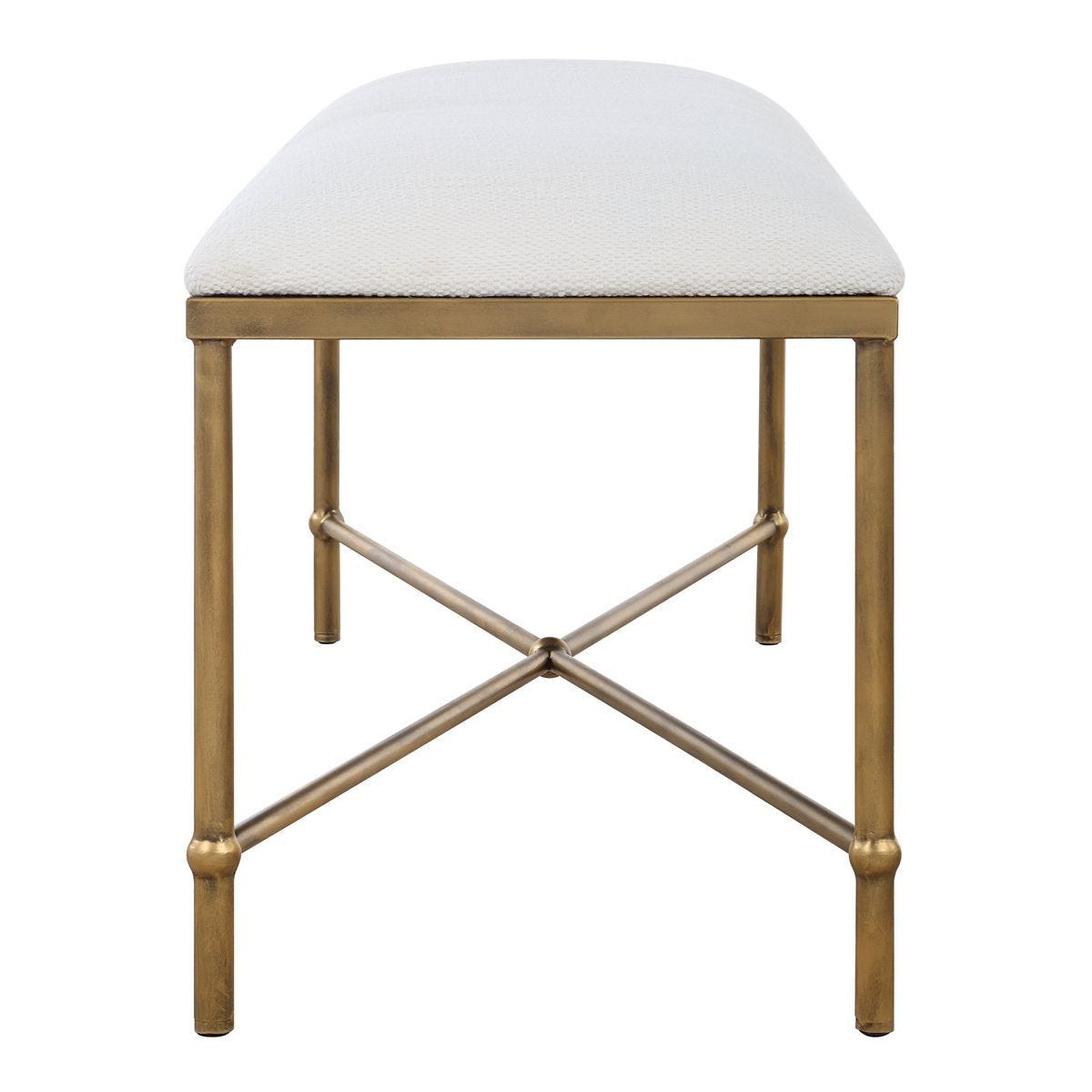Avenham Bench, Gold - durable bench with modern style | Image 5 | InSTYLE Home & Rugs