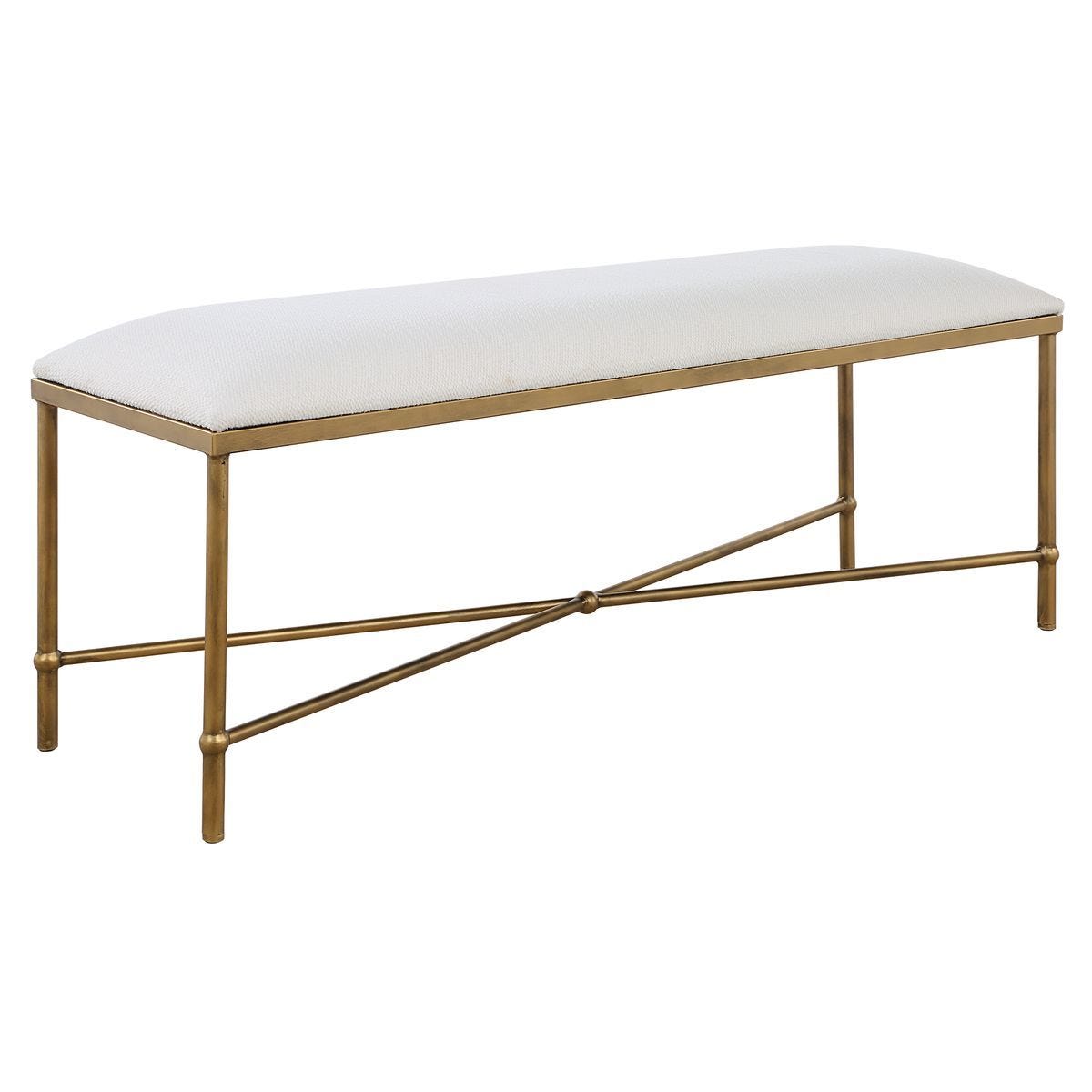 Avenham Bench, Gold - durable bench with modern style | Image 4 | InSTYLE Home & Rugs