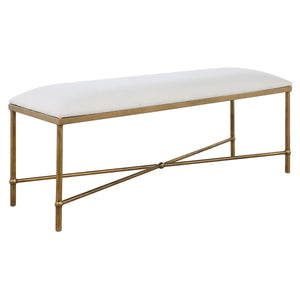 Avenham Bench, Gold - durable bench with modern style | Image 4 | InSTYLE Home & Rugs