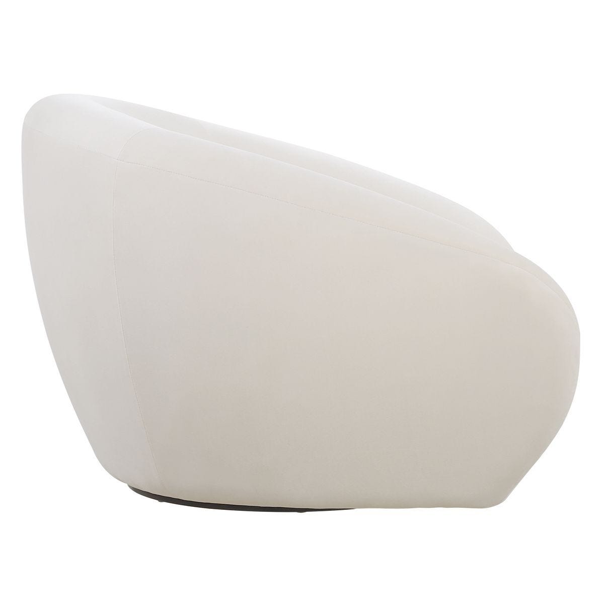 DeSoto Swivel Chair, Cream - variety of styles from classic to contemporary | Image 5 | InSTYLE Home & Rugs