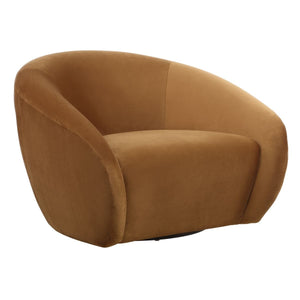 DeSoto Swivel Chair, Hazlenut - comfortable seating for dining and office spaces | Image 4 | InSTYLE Home & Rugs