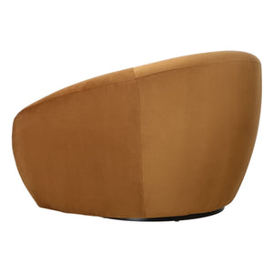 DeSoto Swivel Chair, Hazlenut - comfortable seating for dining and office spaces | Image 6 | InSTYLE Home & Rugs