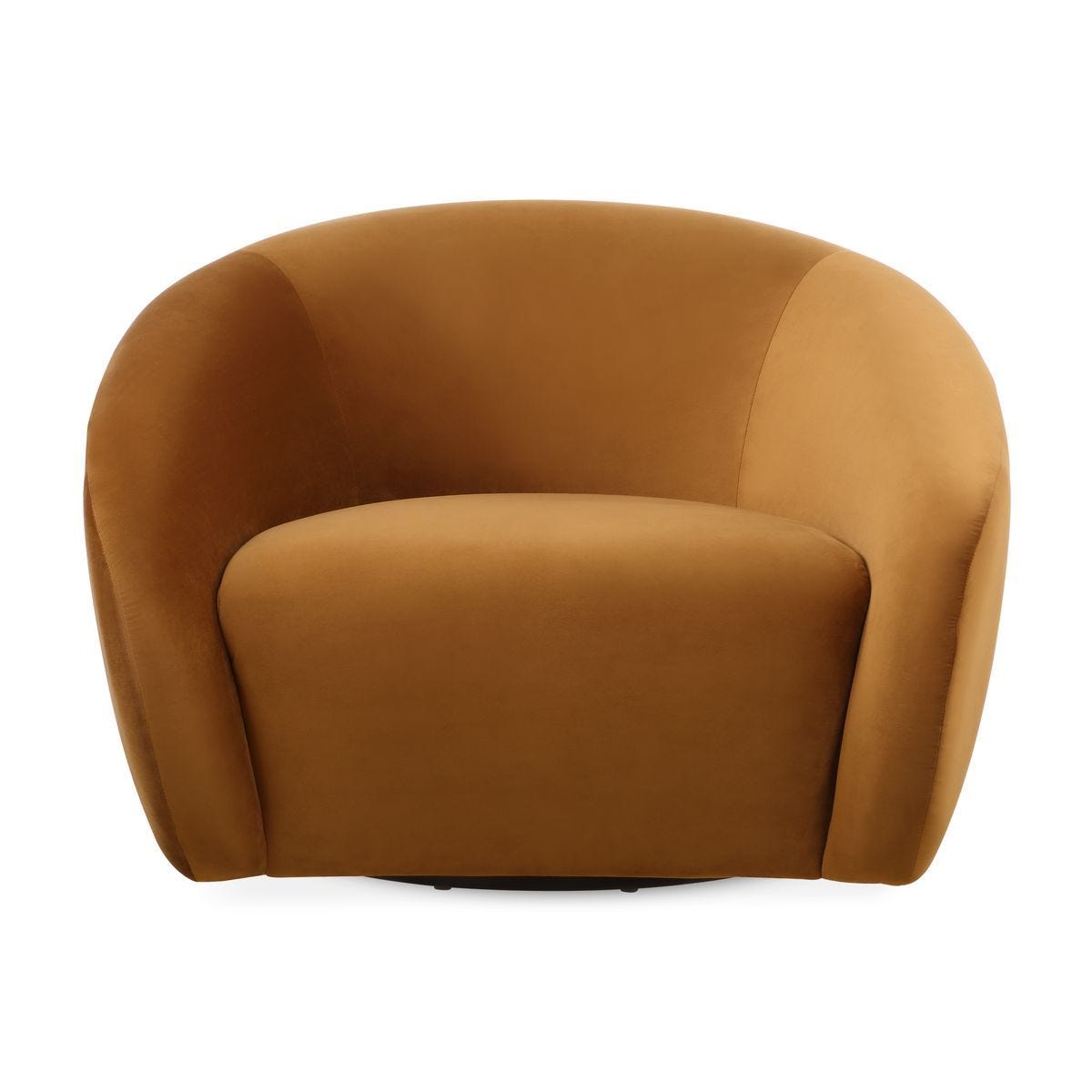 DeSoto Swivel Chair, Hazlenut - comfortable seating for dining and office spaces | Image 2 | InSTYLE Home & Rugs