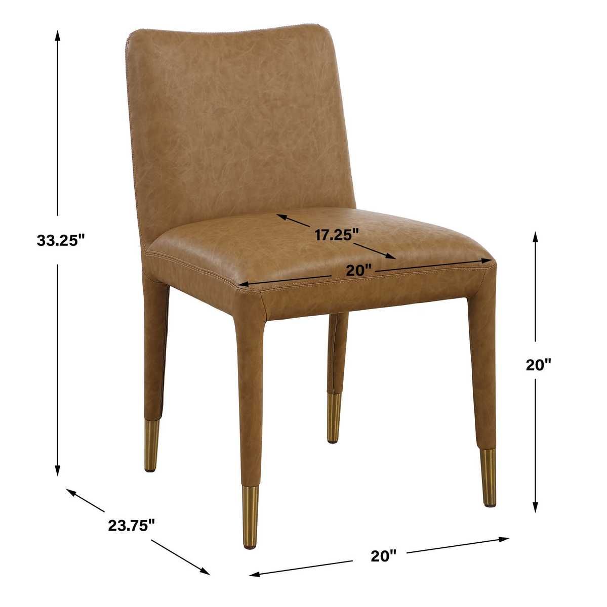 Conifer Dining Chair, Camel, 2 Per Box, Priced Each - comfortable dining experience | Image 9 | InSTYLE Home & Rugs