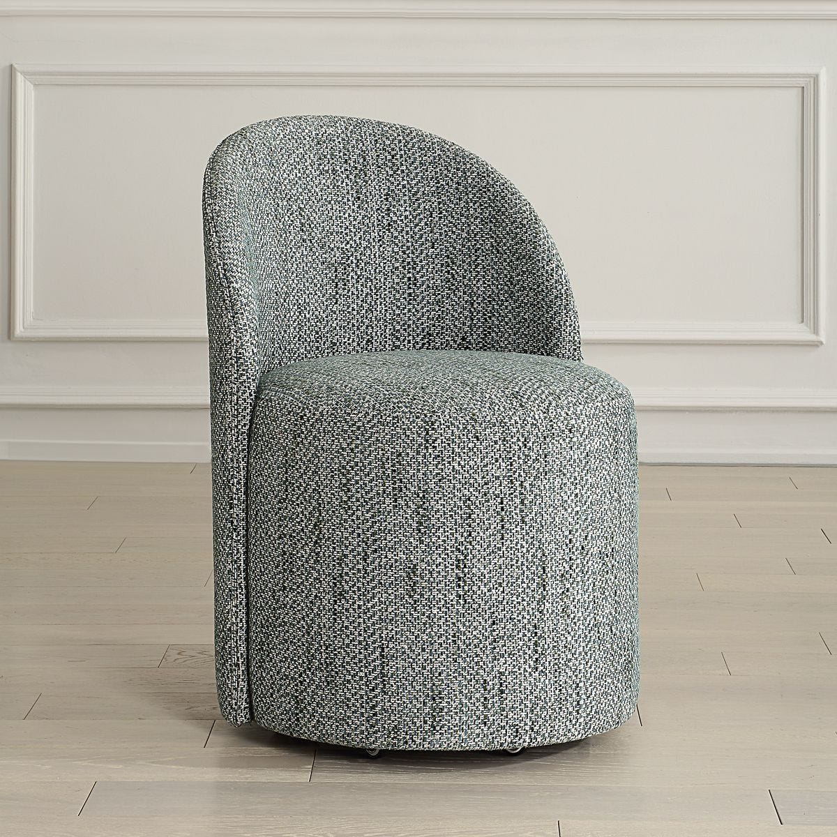 Roll With It Dining Chair, Teal - elegant seating for dining areas | Image 3 | InSTYLE Home & Rugs