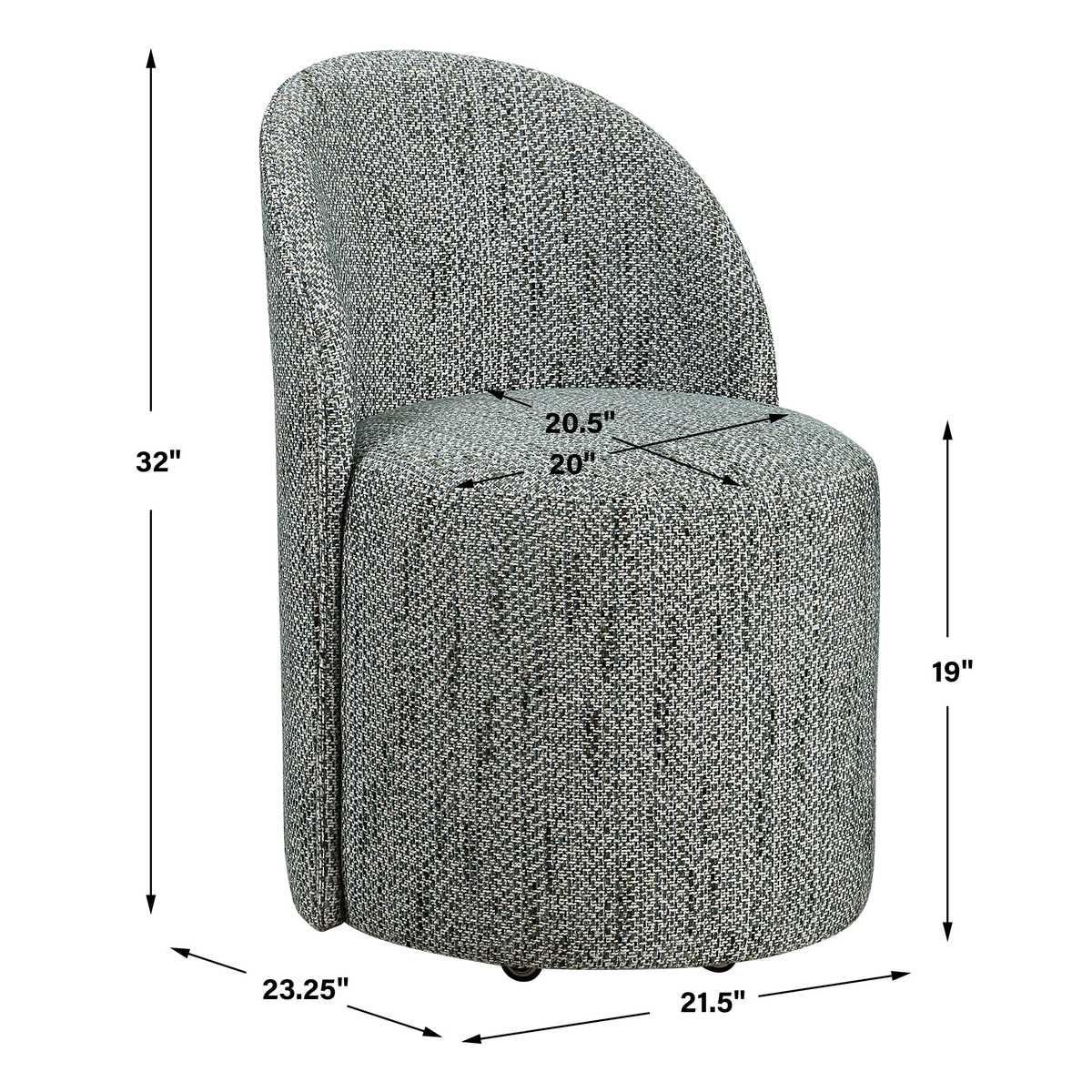 Roll With It Dining Chair, Teal - elegant seating for dining areas | Image 8 | InSTYLE Home & Rugs