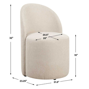 Roll With It Dining Chair, Sand - comfortable dining experience | Image 9 | InSTYLE Home & Rugs