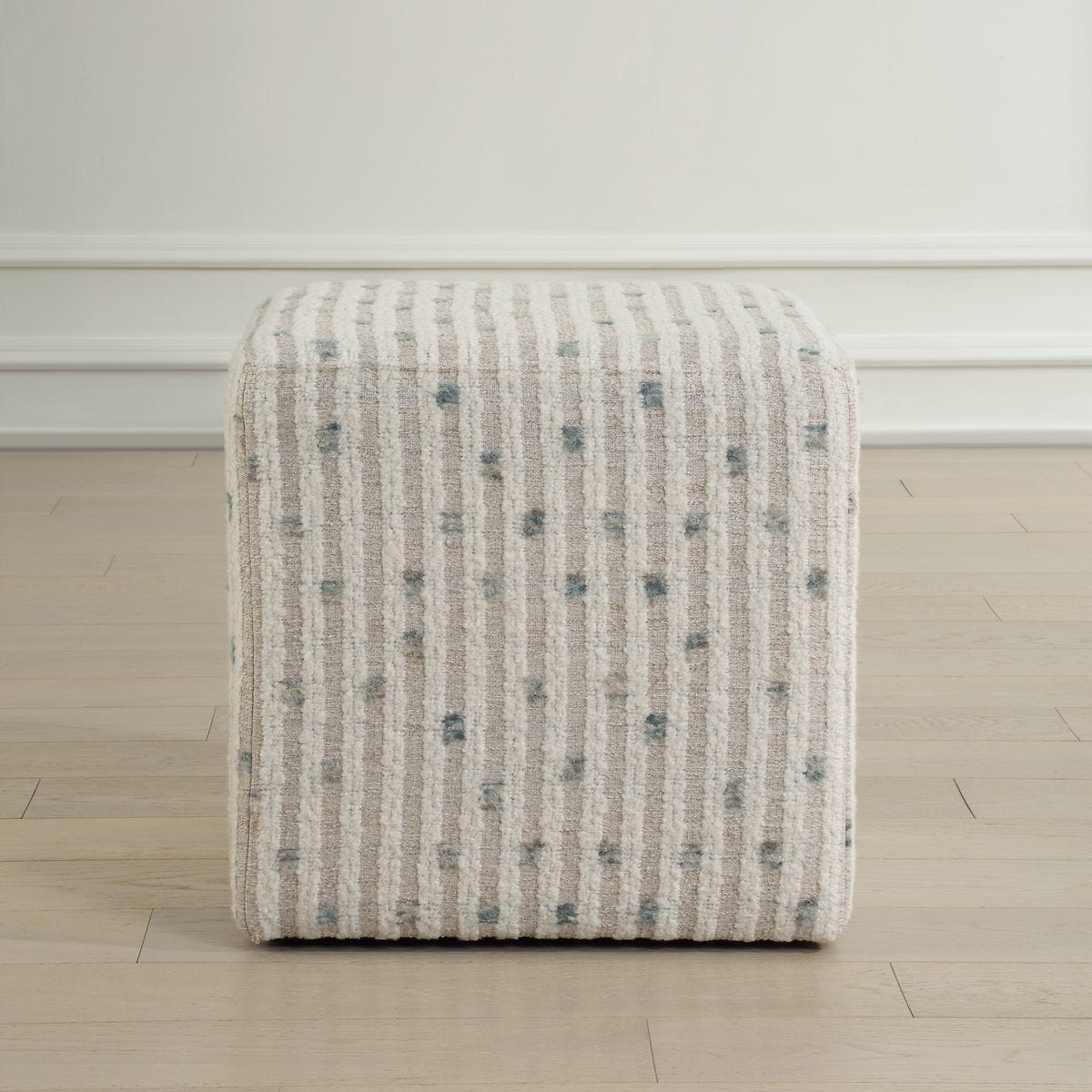Joie Ottoman, Sea Blue - perfect footrests with style | Image 3 | InSTYLE Home & Rugs