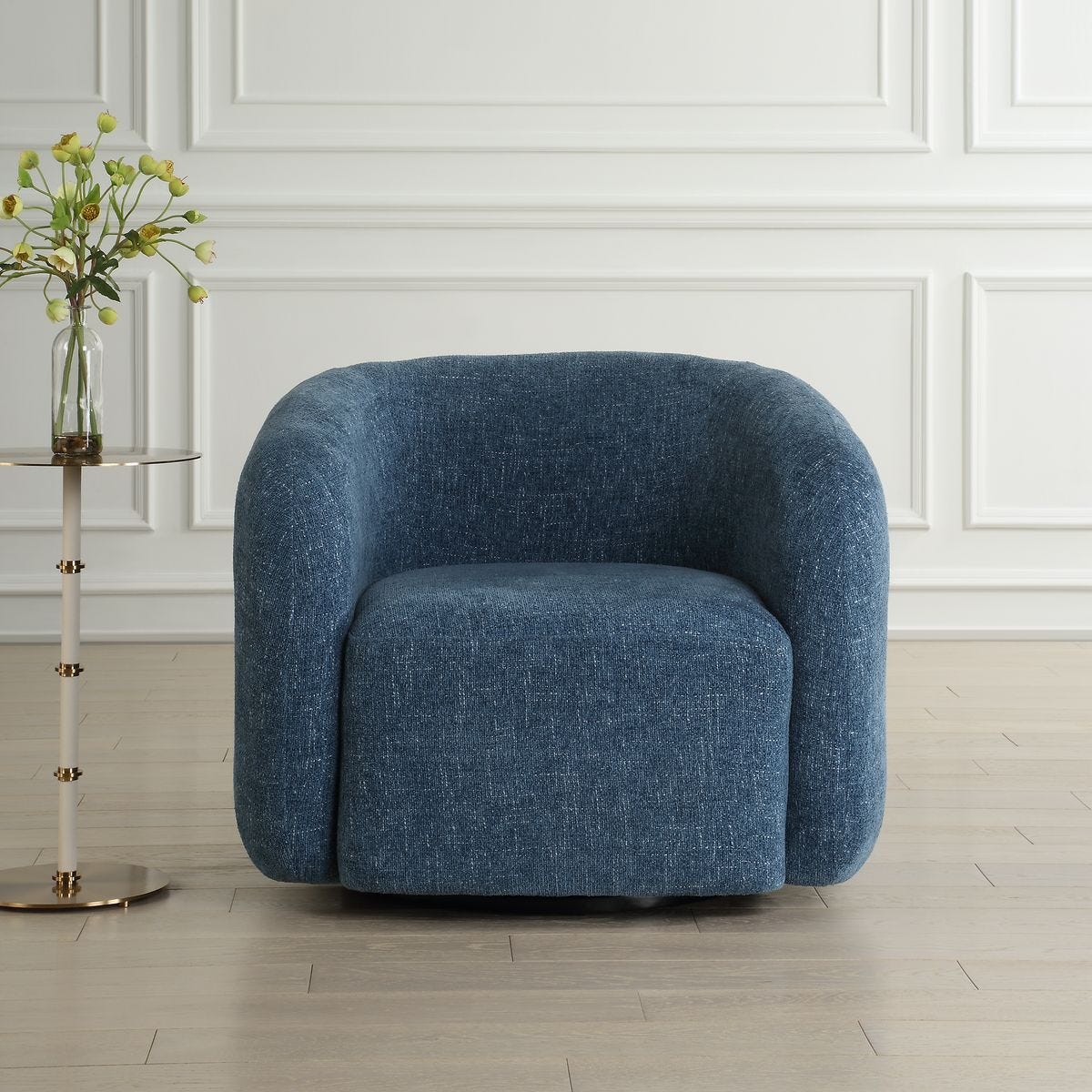 Junie Swivel Chair - comfortable seating for dining and office spaces | Image 3 | InSTYLE Home & Rugs