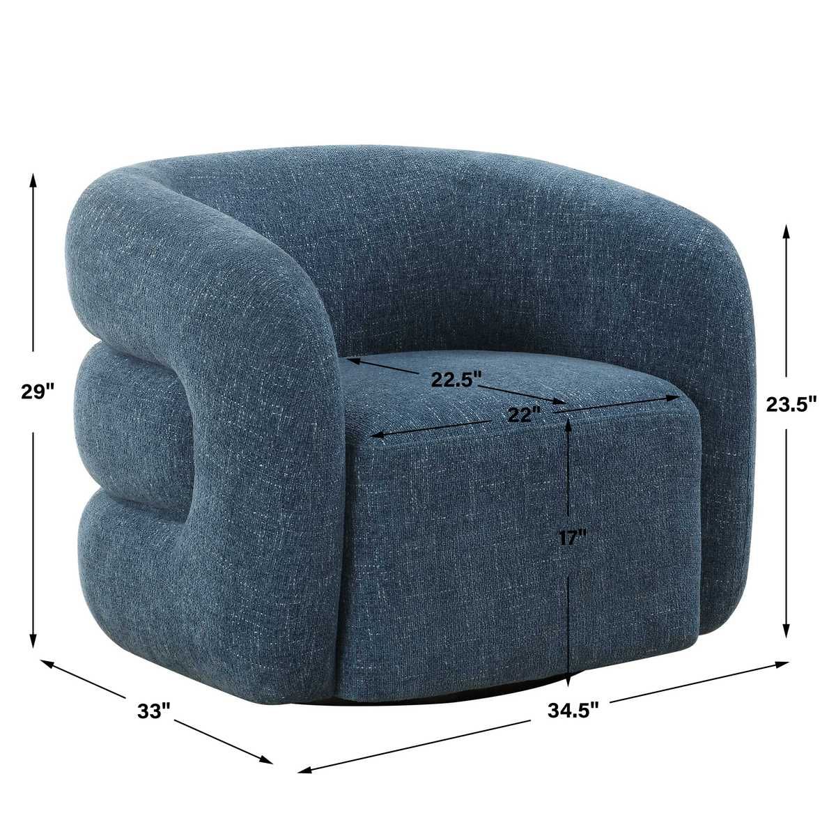 Junie Swivel Chair - comfortable seating for dining and office spaces | Image 11 | InSTYLE Home & Rugs