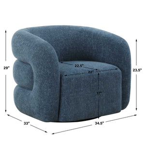 Junie Swivel Chair - comfortable seating for dining and office spaces | Image 11 | InSTYLE Home & Rugs