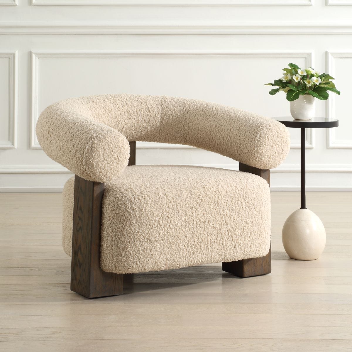 Lennox Accent Chair - modern accent chair with comfortable cushioning and sleek design | Image 3 | InSTYLE Home & Rugs