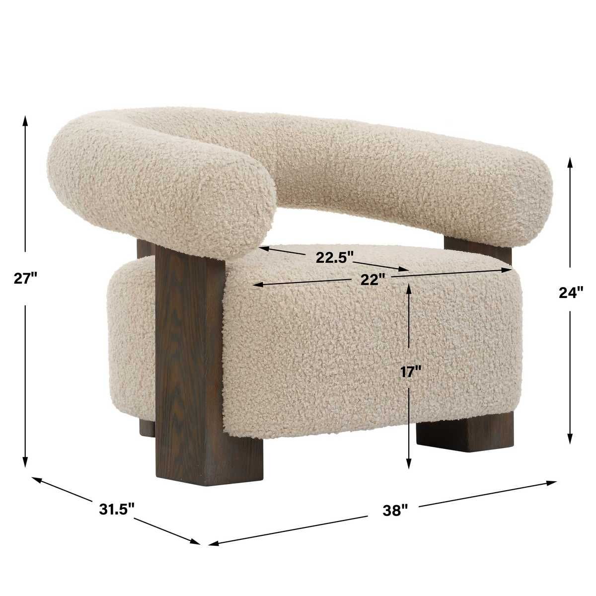 Lennox Accent Chair - modern accent chair with comfortable cushioning and sleek design | Image 9 | InSTYLE Home & Rugs
