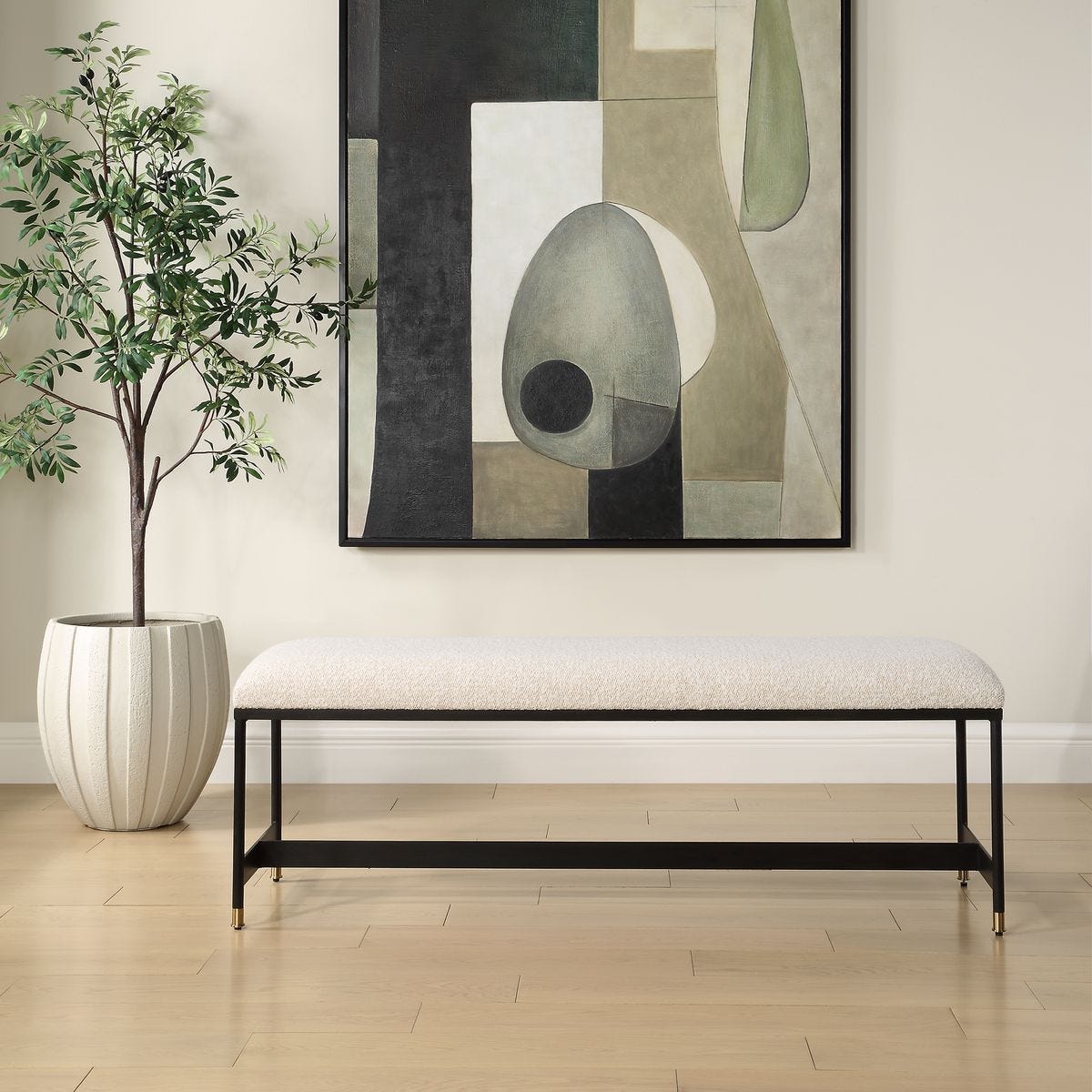 Halston Bench - stylish bench for any space | Image 1 | InSTYLE Home & Rugs