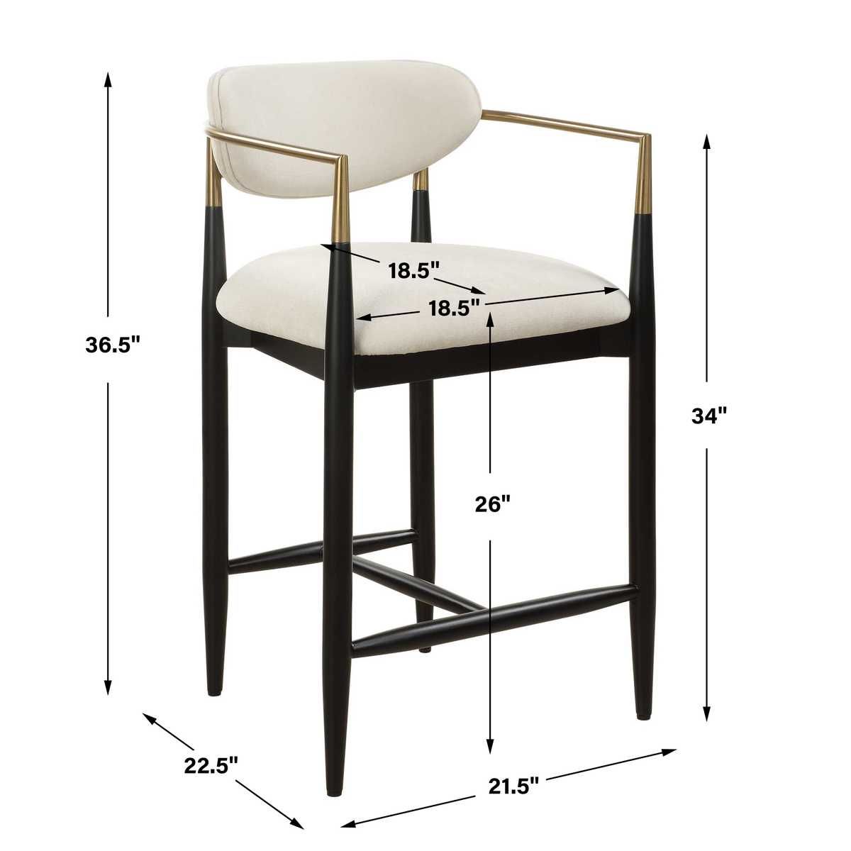 Moxie Counter Stool - perfect for modern counters | Image 8 | InSTYLE Home & Rugs